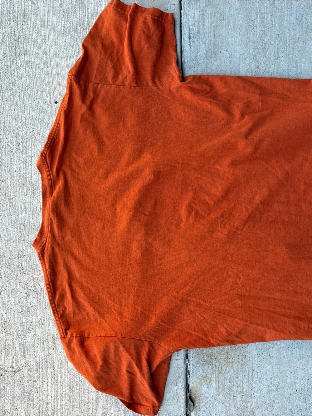 Nike Orange Short Sleeve Tee with Center Graphic